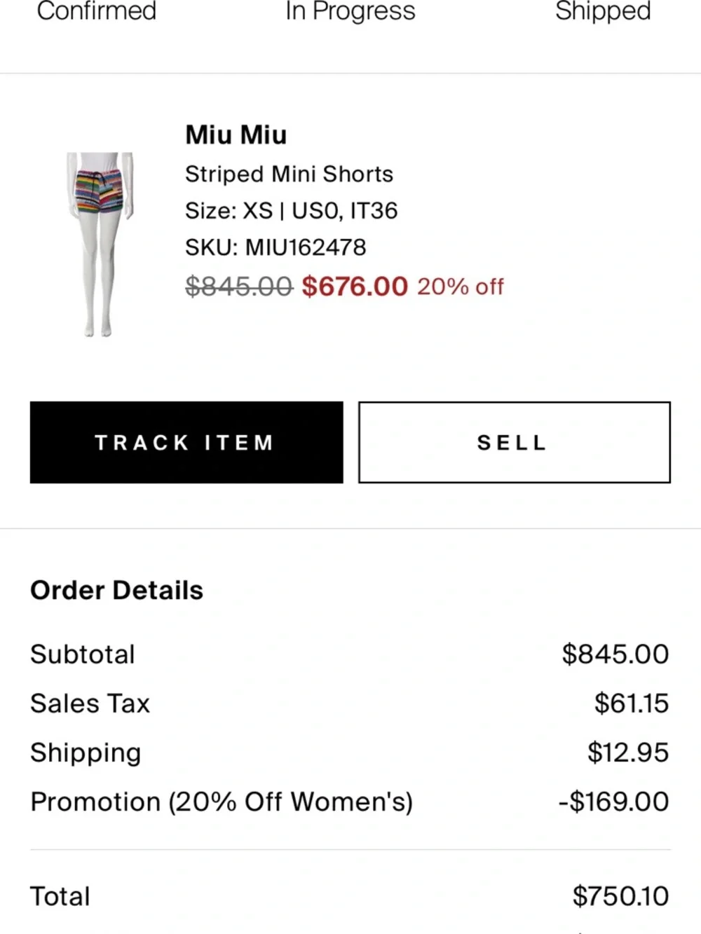 Miu Miu Multicolor Crochet Women's Shorts - Picture 6 of 6